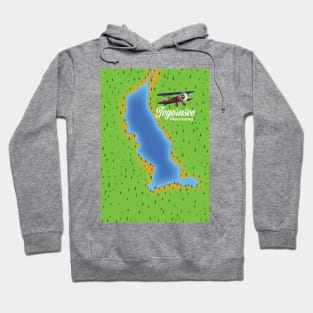 Tegernsee Germany lake map. Hoodie